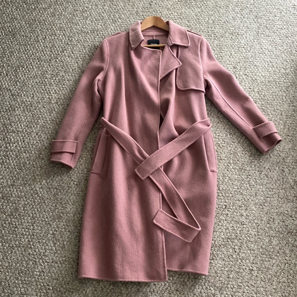 Theory Oaklane wool trench coat P